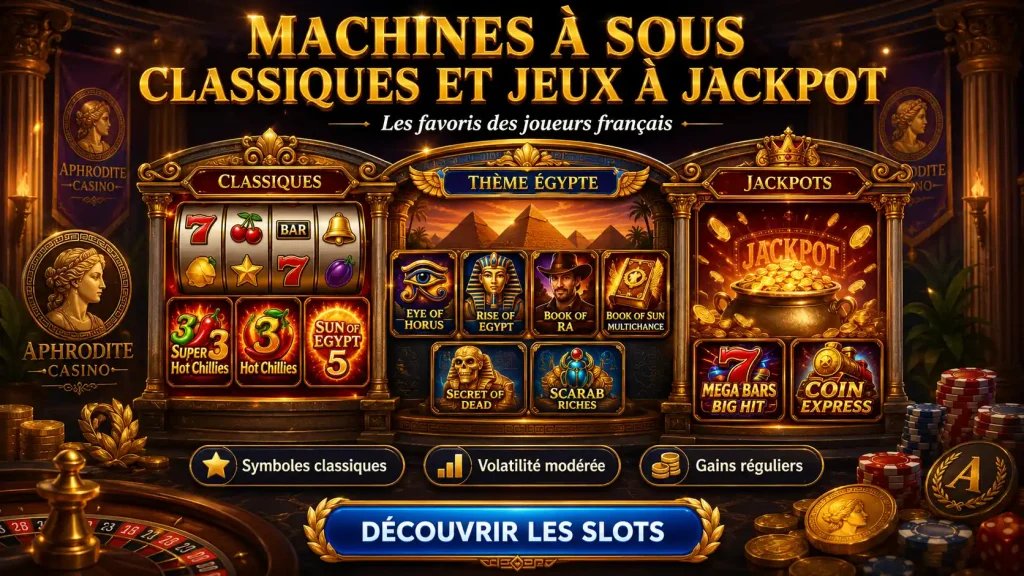 Machines à sous du casino Aphrodite